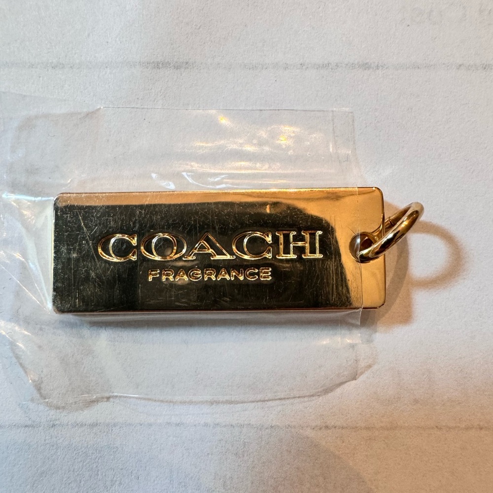 Coach Dreams Sunset Gold Tag Charm RARE
